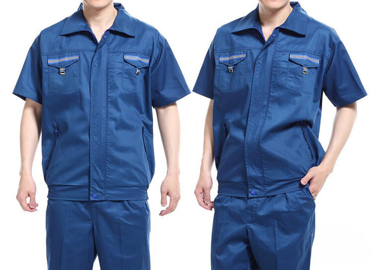 茶廠工作服、茶葉加盟店員工服裝定做款式圖片
