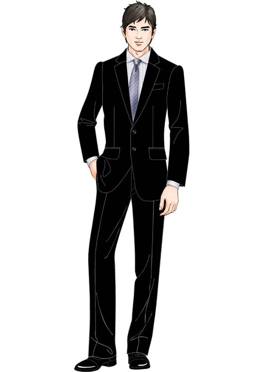 春季新款男士商務職業(yè)高檔西服套裝